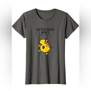 Little Miss Busy Graphic Shirt - Gray